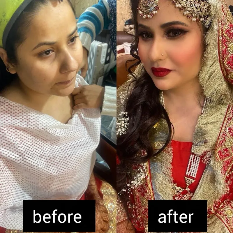 Glam And Blush Beauty Salon And Ayesha makeover Makeup Academy international certified academy with certification