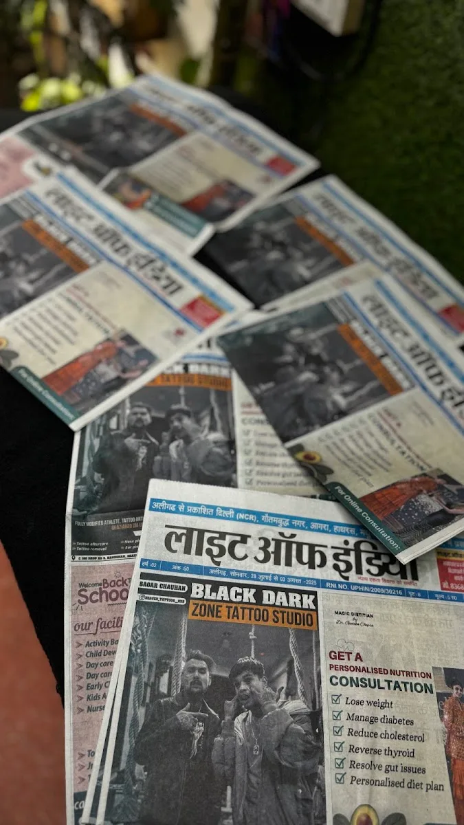 Black dark zone tattoo studio