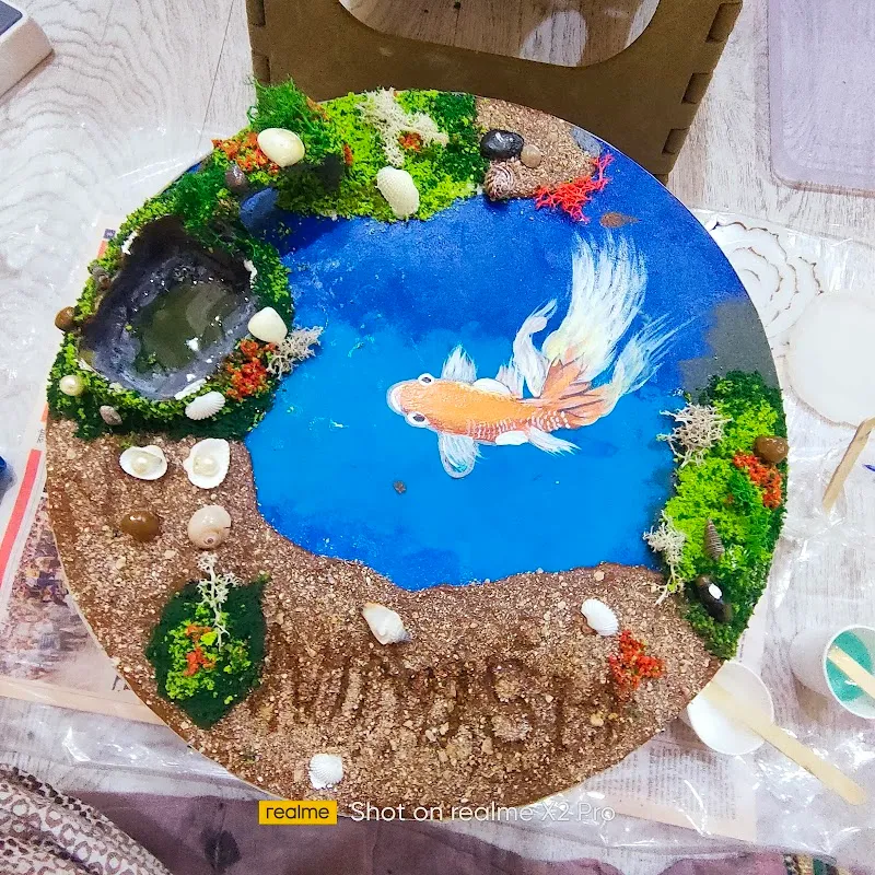 Rang Saaz by Surabhi | Resin Art | Fabric Painting