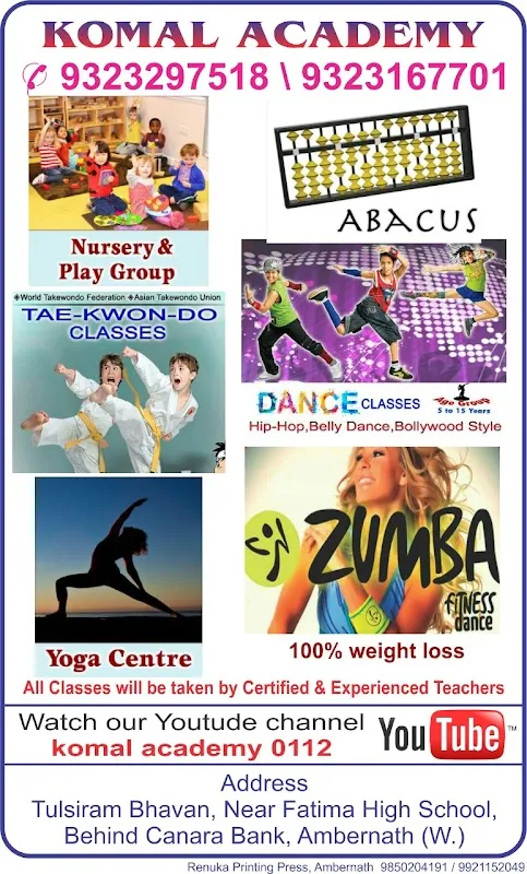 KOMAL ACADEMY ZUMBA STUDIO