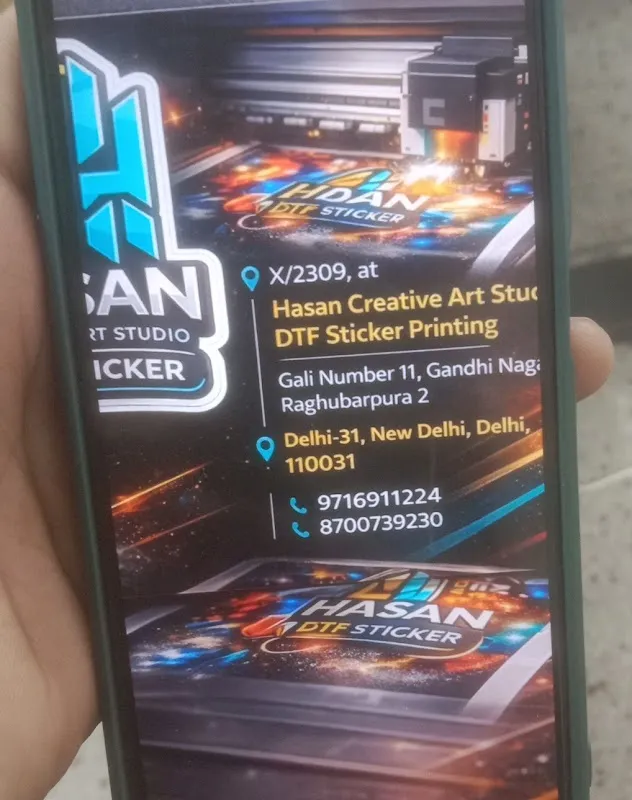 Hassan creative art studio dtf sticker printing