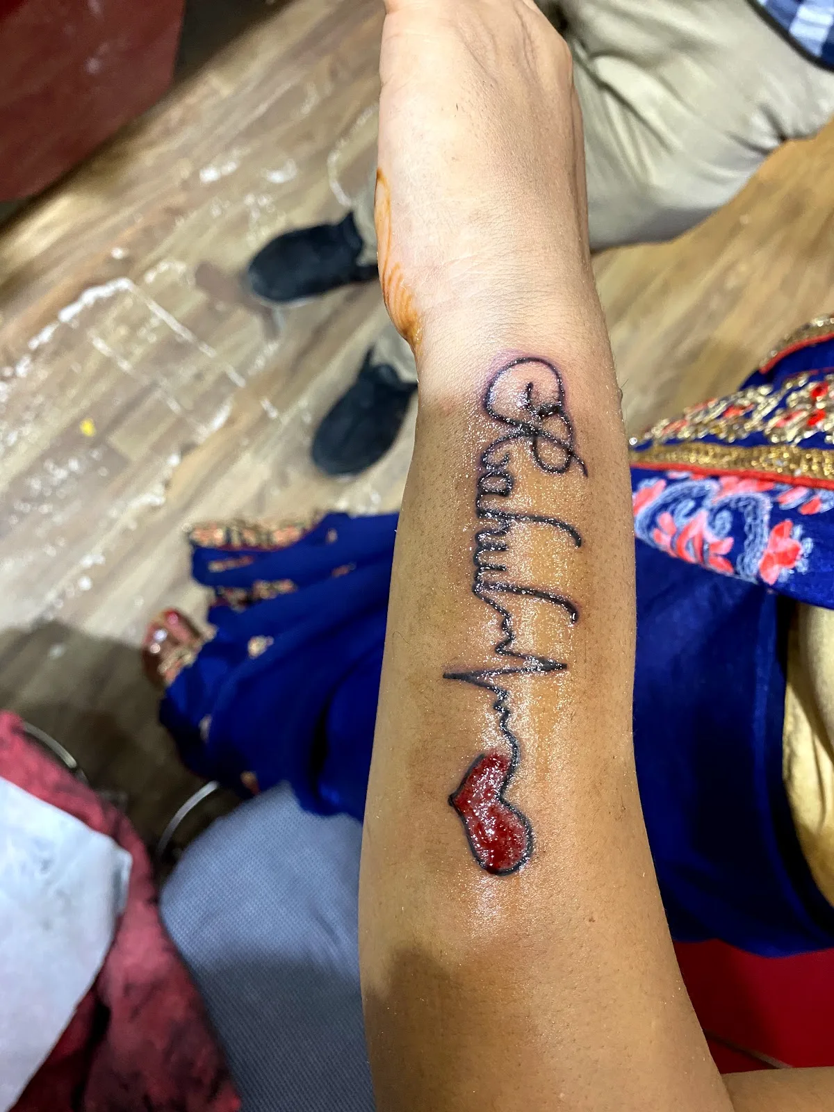 Satyam's tattoos