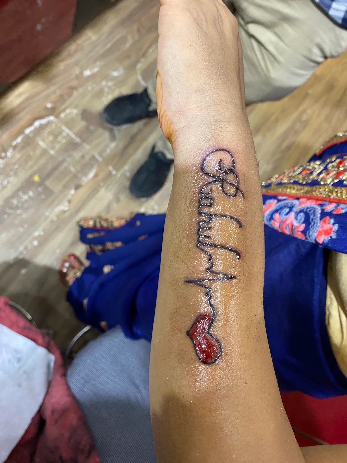 Satyam's tattoos