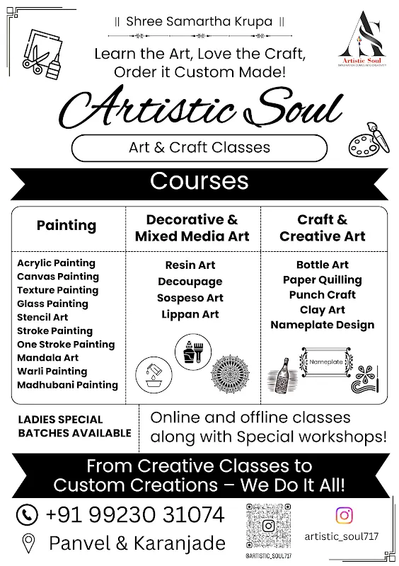 Artistic Soul Art & Craft Classes