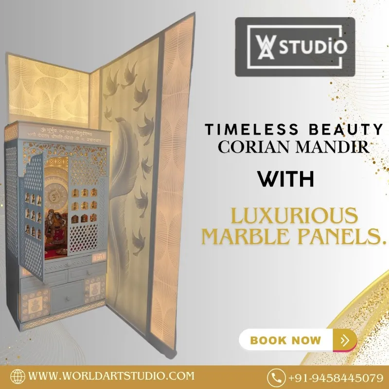 The world art studio | CORIAN MANDIR MANUFACTURER | INLAY WORK | INTERIOR