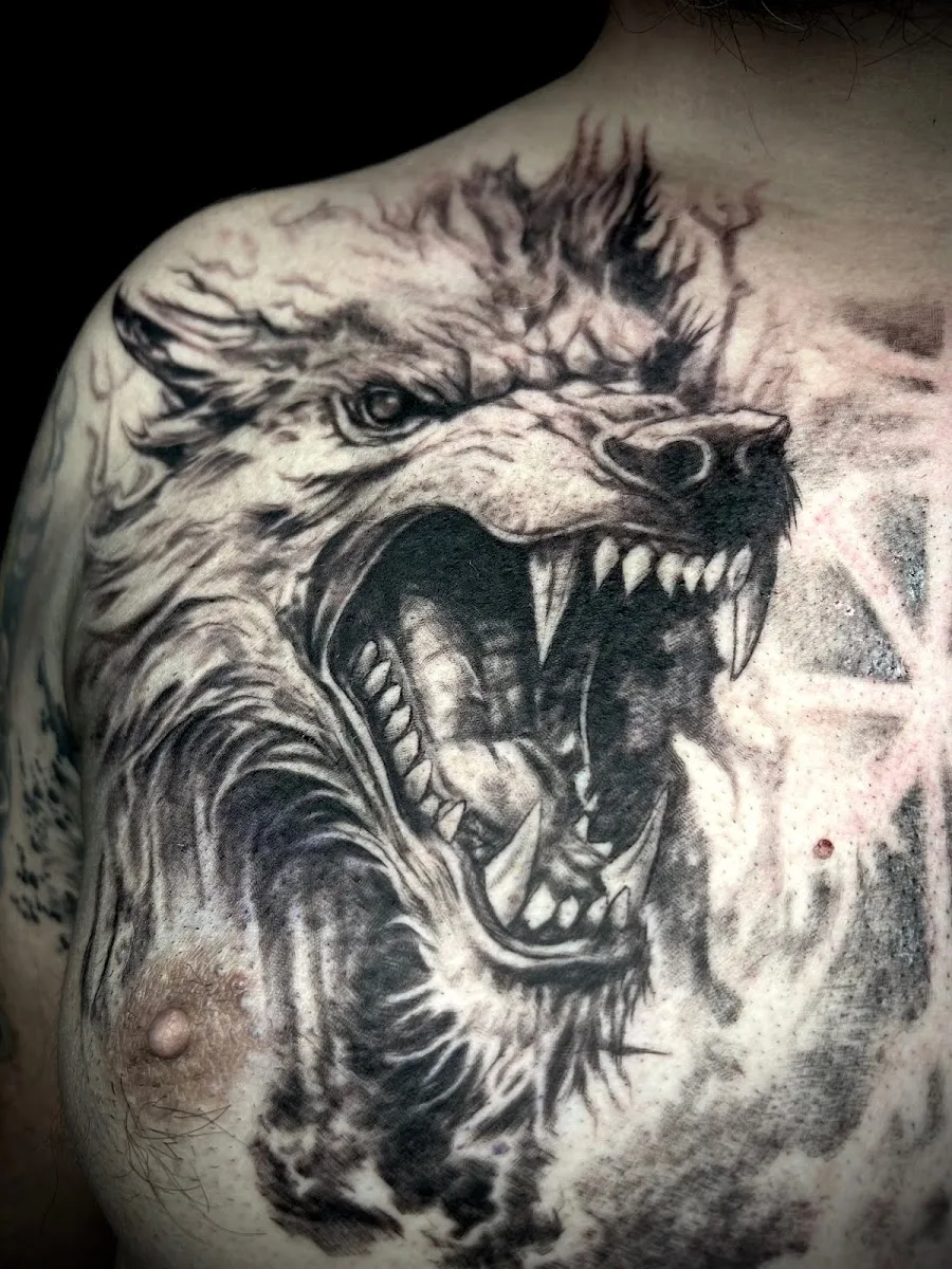 Art arrow tattoo Stockholm
