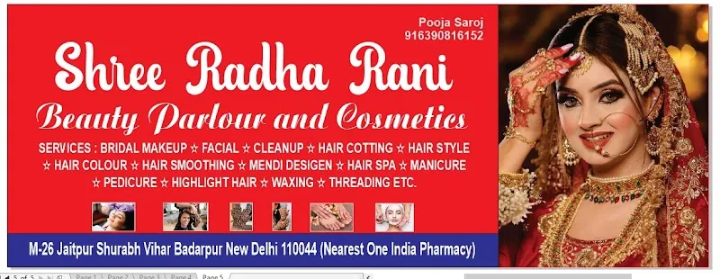SHRI RADHA RANI BEAUTY PARLOUR AND COSMETICS