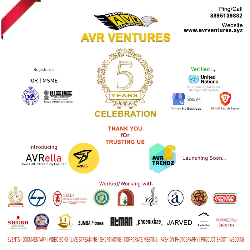AVR VENTURES | Live Streaming | Photography | Cinematography