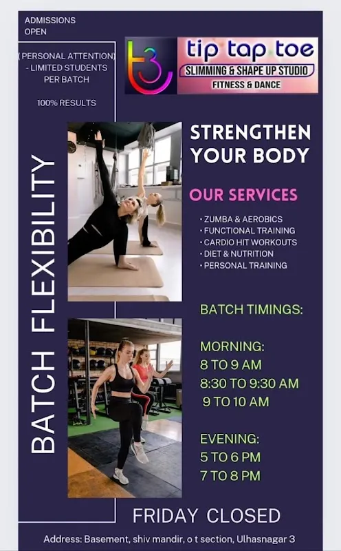 t3 tip tap toe Fitness & Dance Studio
