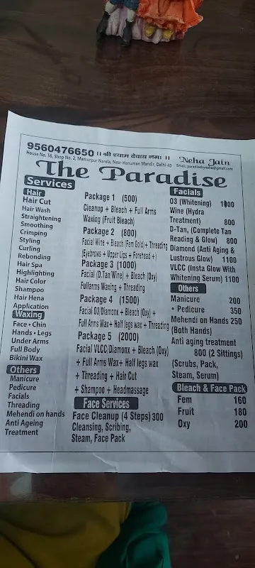 The Paradise by Neha( Beauty parlour and training center)
