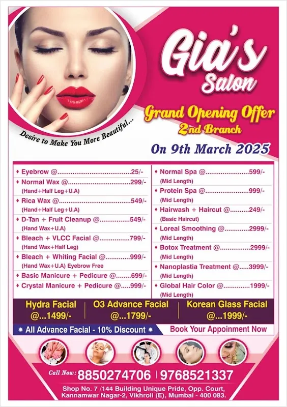 Gia's Salon & Makeover studio