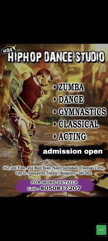 Hip hop dance studio