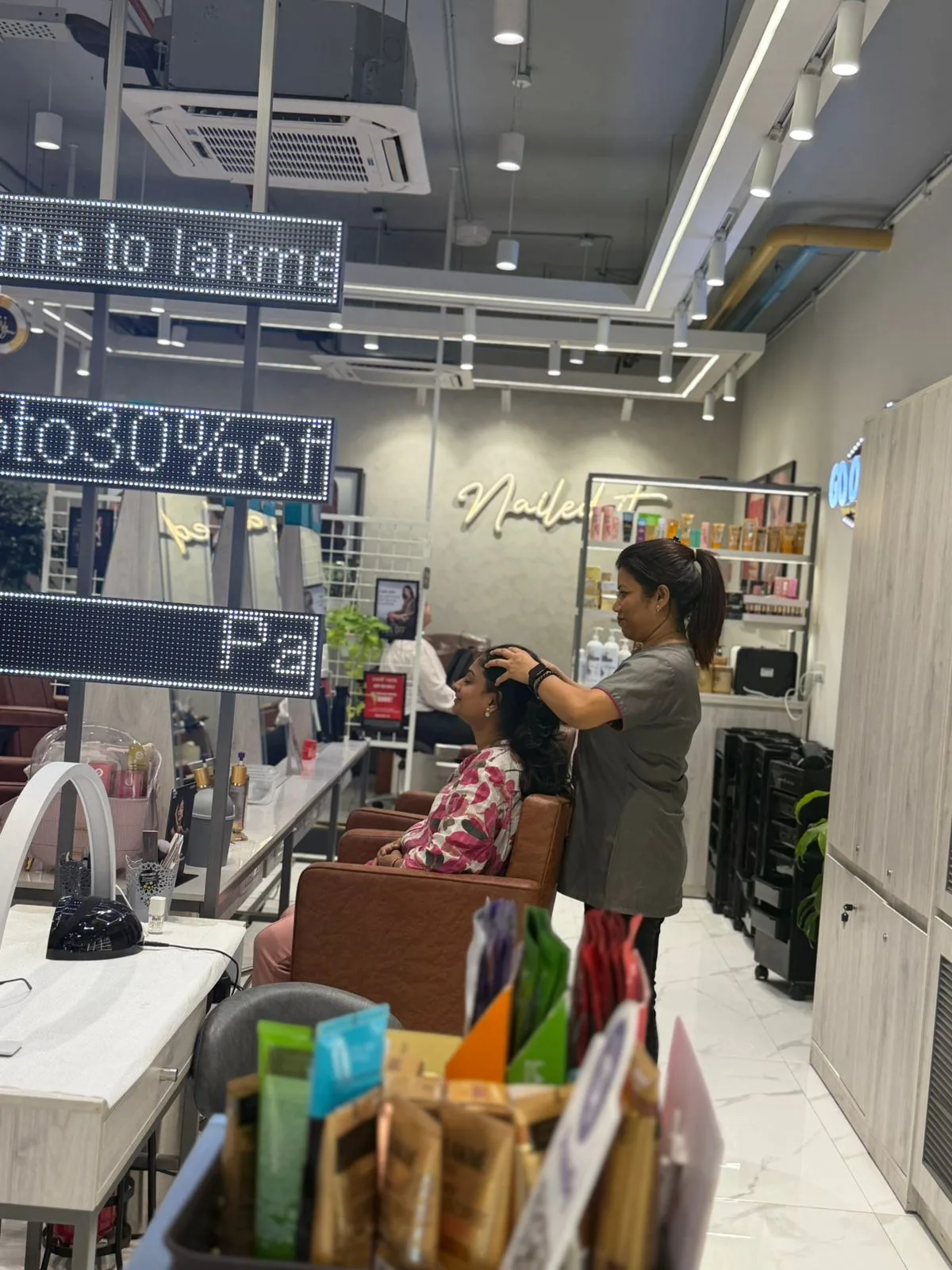 Lakme Salon For Him and Her in Runwal Galleria Nahur,Mumbai