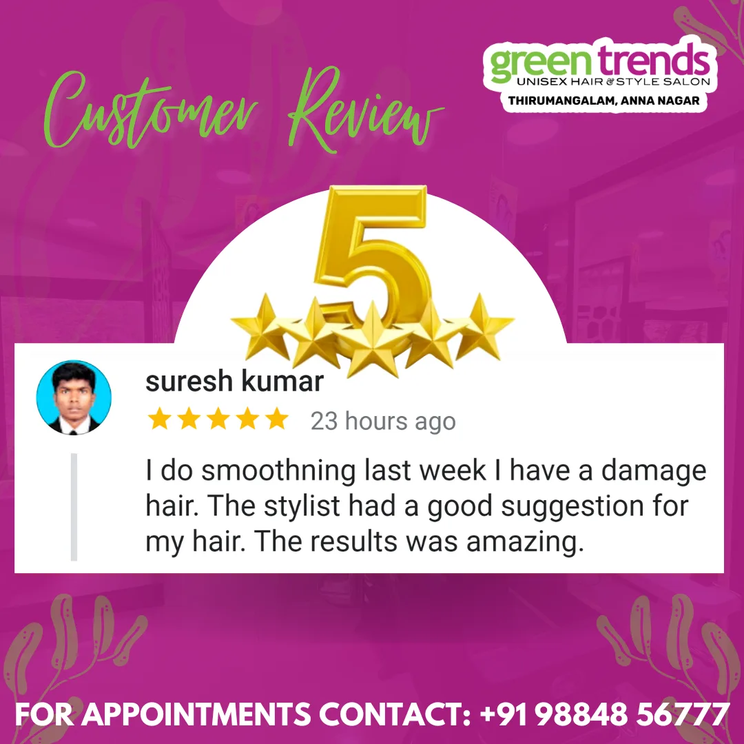 Green Trends Unisex Hair And Beauty Salon Thirumangalam