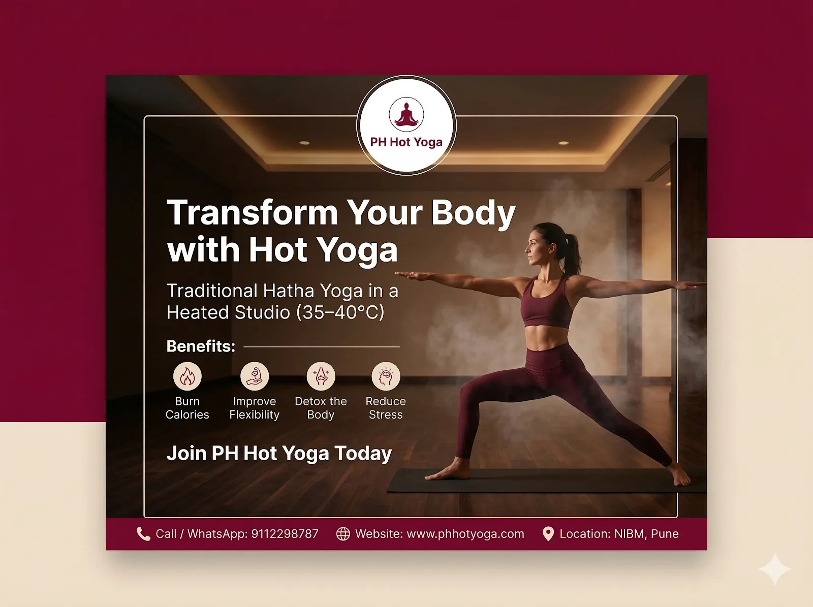 PH Hot Yoga - Professional Yoga Classes in NIBM Pune