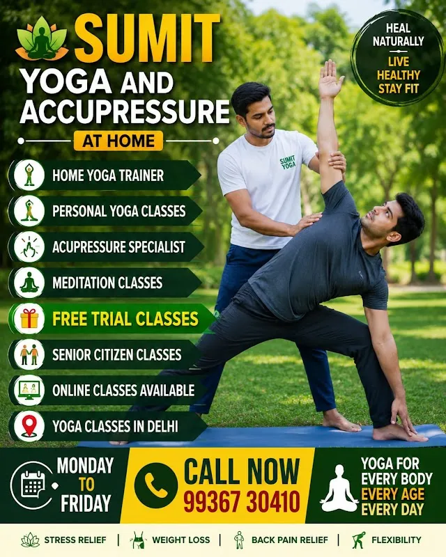 SumitYoga and Acupressure at Home/Personal Classes