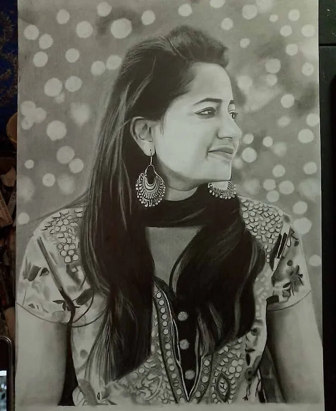 Sketch Artist in Delhi | Portrait Maker Harsh Kumar