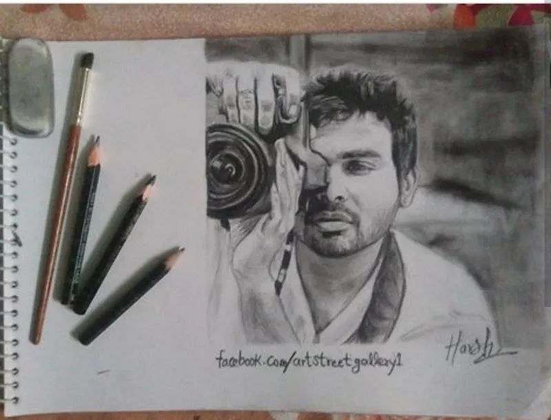 Sketch Artist in Delhi | Portrait Maker Harsh Kumar