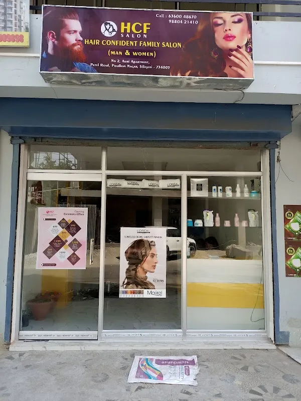 Hair Confident Family Salon, Patel Road Pradhan Nagar. Siliguri