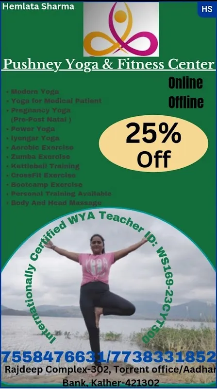 Pushney Yoga classes & Fitness Center In Thane / Bhiwandi / Kalher / kasheli