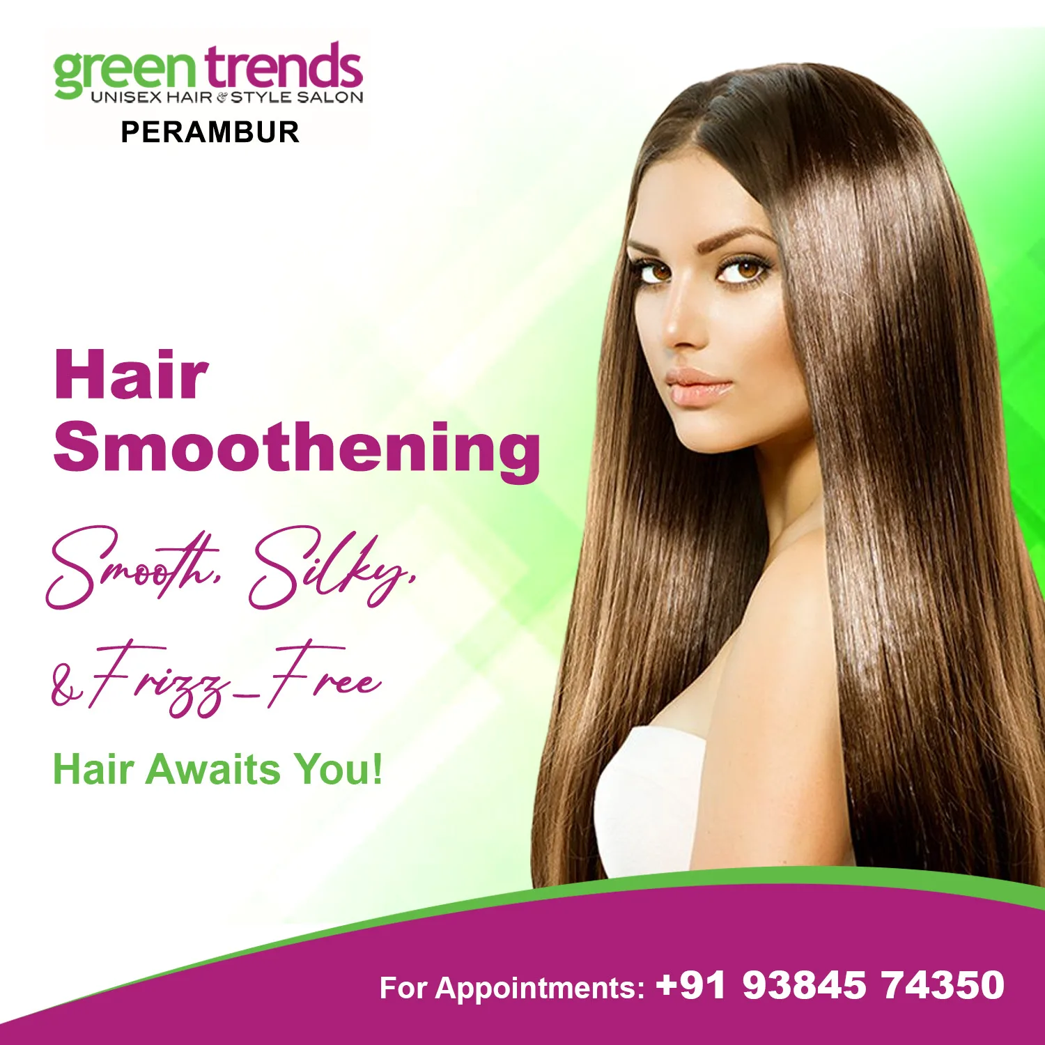 Green Trends Unisex Hair and Style Salon - Perambur