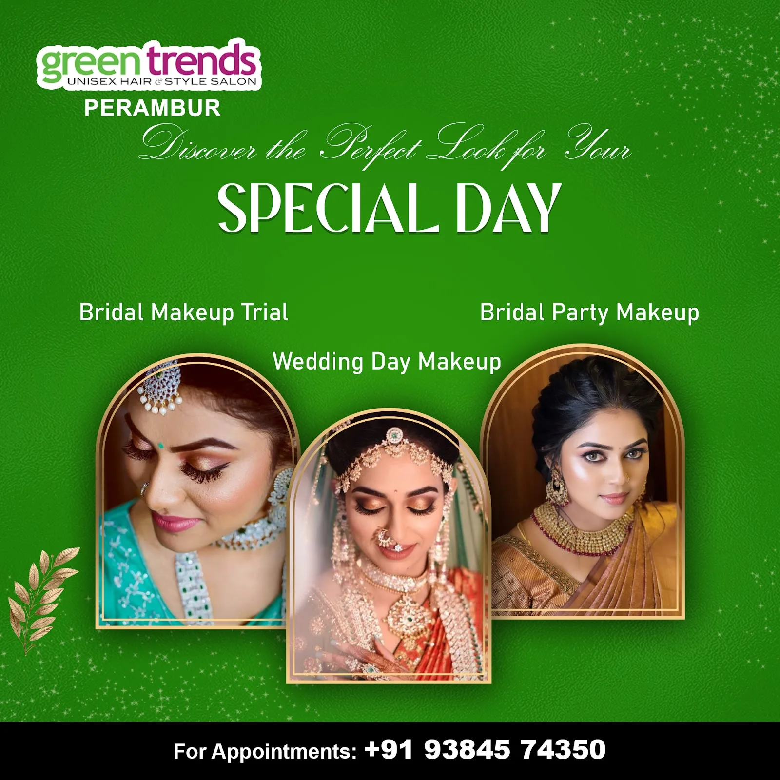 Green Trends Unisex Hair and Style Salon - Perambur