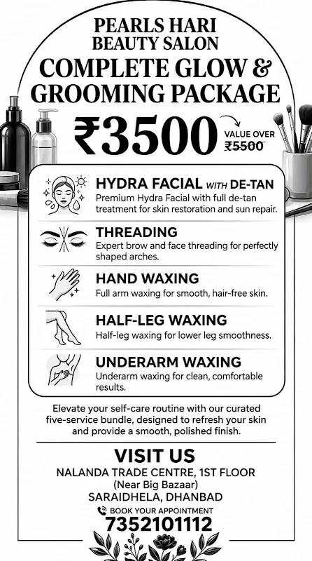 Pearl’s Hair & Beauty Unisex Salon|Best Bridal Makeup Artist In Dhanbad|Best Salon In Dhanbad