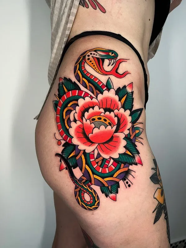 Dots and Daggers Tattoo