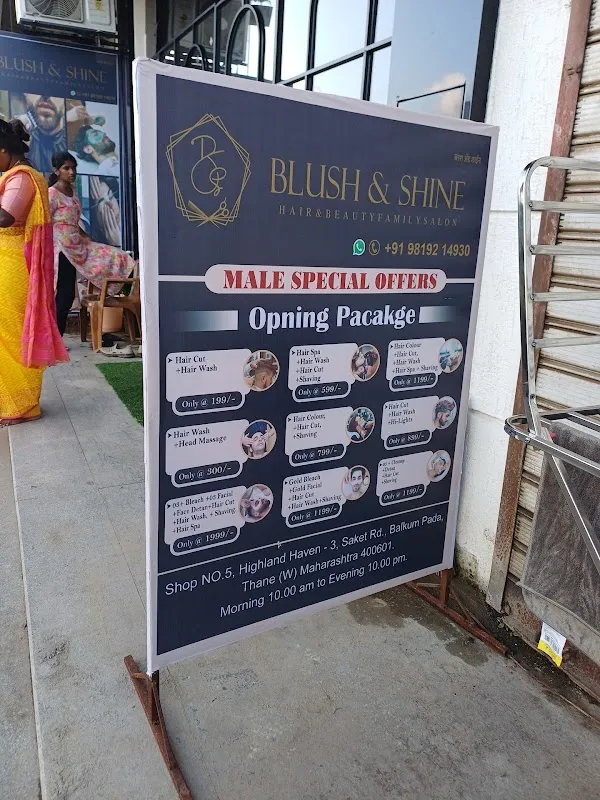 Blush & Shine | Beauty Salon in Balkum | Nail salon | Makeup Artist | Hairdresser in Thane