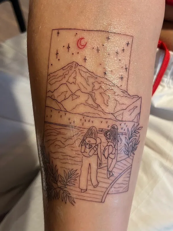 Muse Fine Line Tattoo