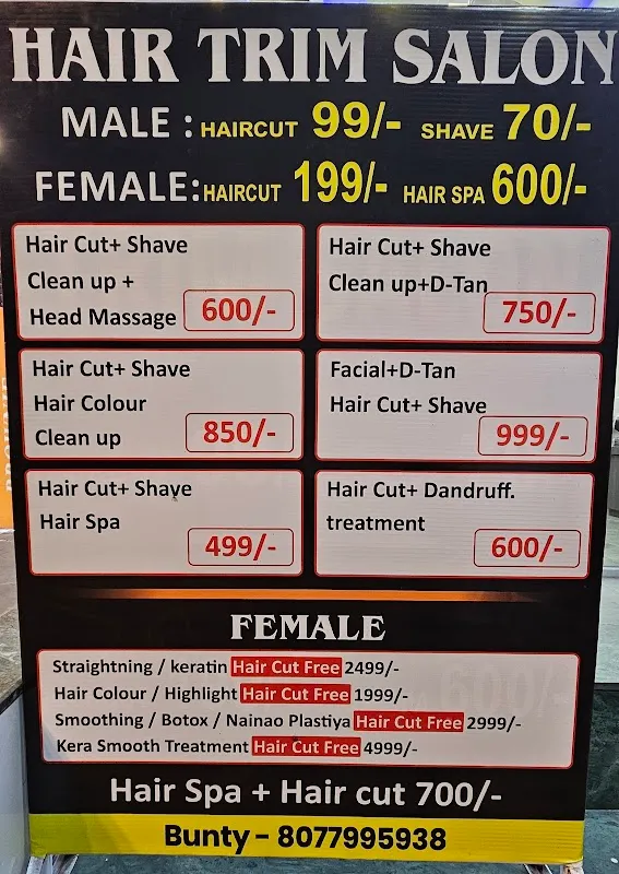 Hair Trim Salon | Unisex