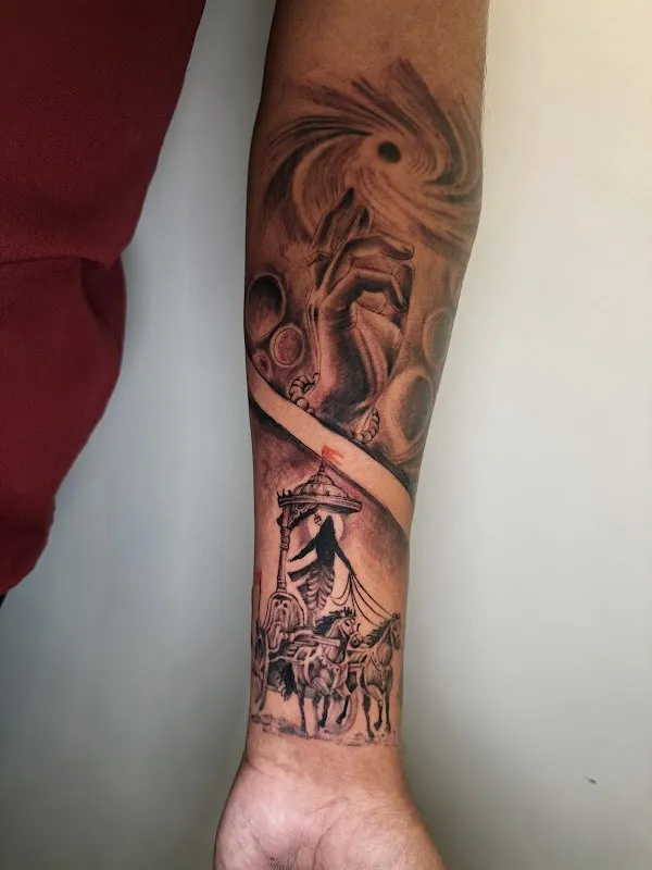 Moon tattoo