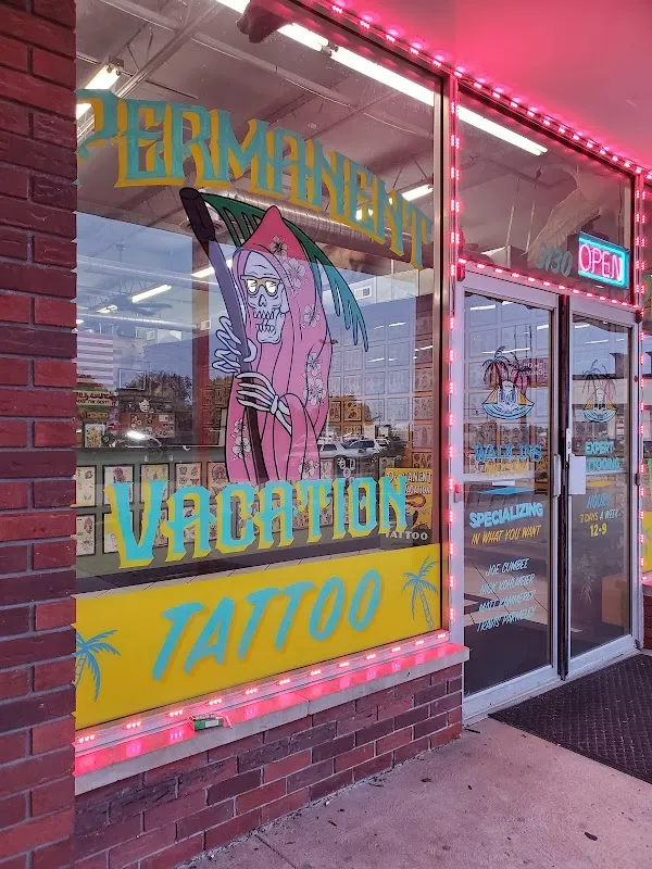 Permanent Vacation Tattoo