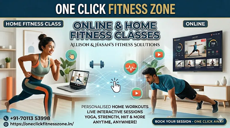 One Click Fitness Zone - Best Online Home Workout & Fitness Classes