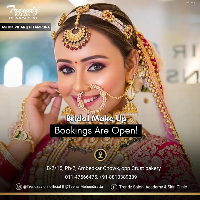 Trendz Salon and Academy in Pitampura | Hair Salon | Unisex Salon | Best Salon and Makeovers