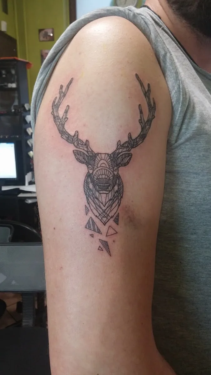 Green Skull Tattoo