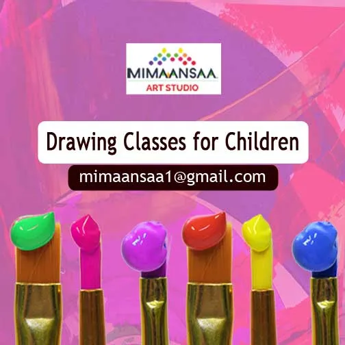 Art Classes Mimansa Intermediate Elementary Drawing Exam Kids Near me Online Teacher Design Painting Beginner Adult Sketching