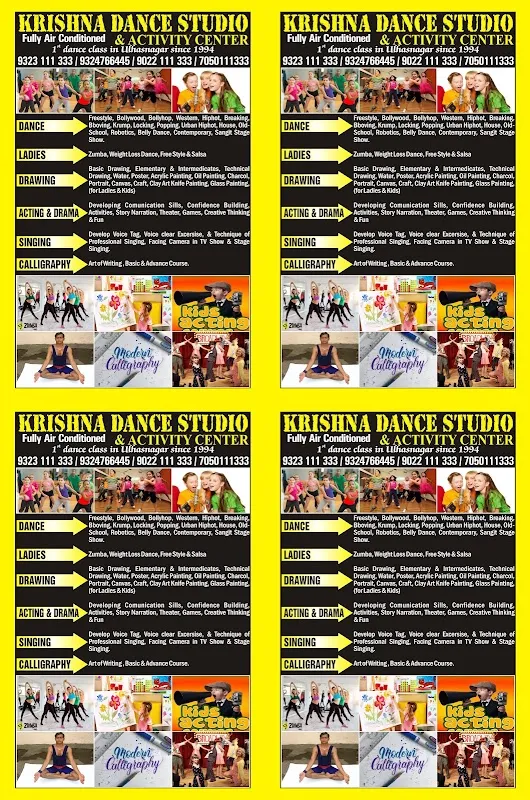 Krishna dance studio in 4 no ot ulhasnagar 4