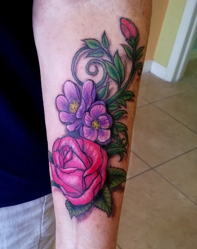 Dragon Lily Tattoo
