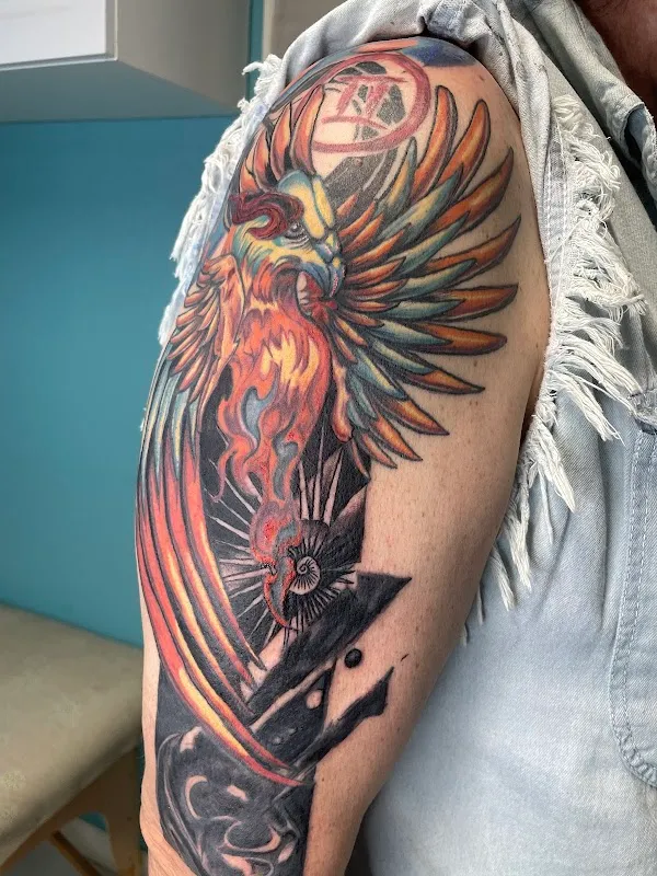 Dragon Lily Tattoo