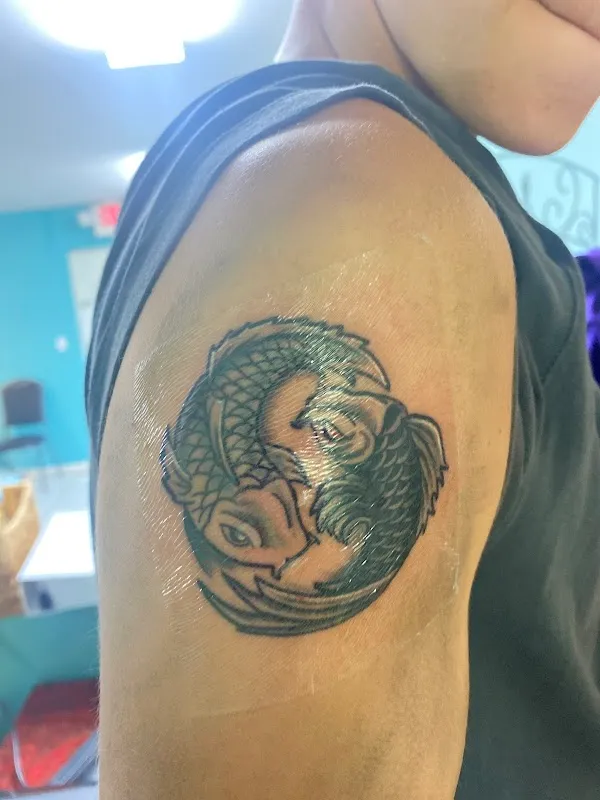 Dragon Lily Tattoo