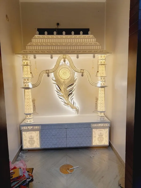 Inlay art studio | Corian Mandir Manufacturer in Delhi | Marble Inlay Work