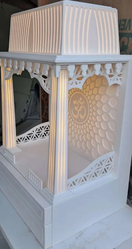 Inlay art studio | Corian Mandir Manufacturer in Delhi | Marble Inlay Work