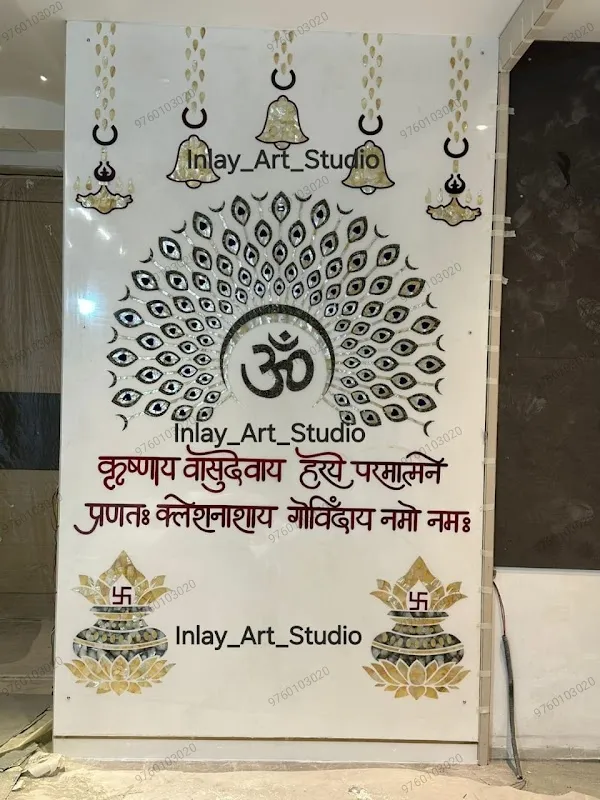 Inlay art studio | Corian Mandir Manufacturer in Delhi | Marble Inlay Work