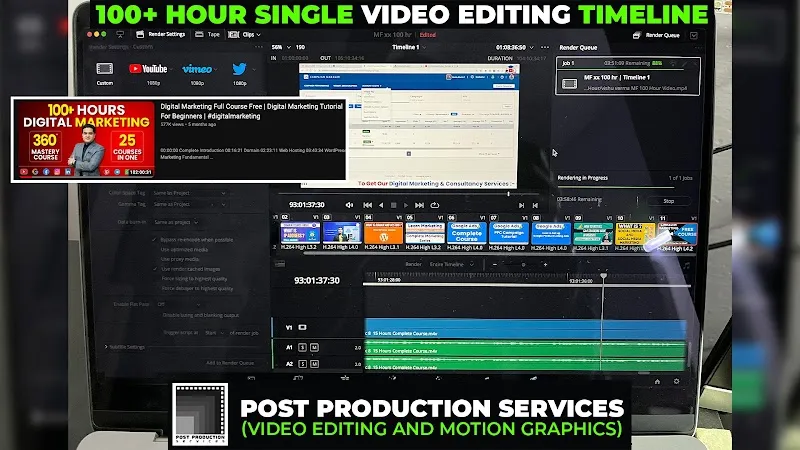 Post Production Services (Video Editing and Motion Graphics)