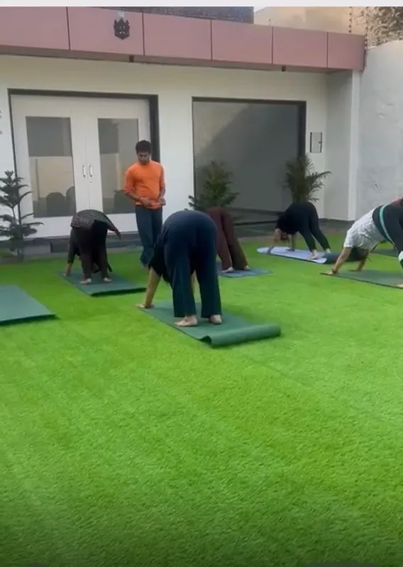 Healthy living yoga studio
