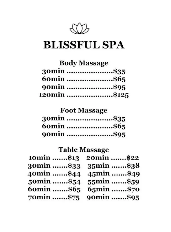 Blissful Massage Spa