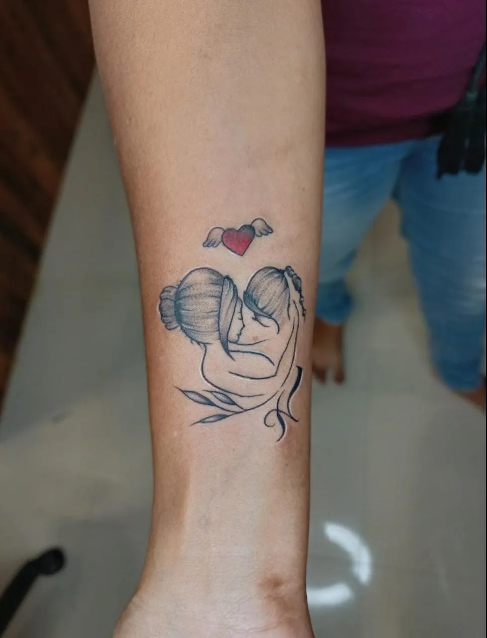 Black Model Tattoo