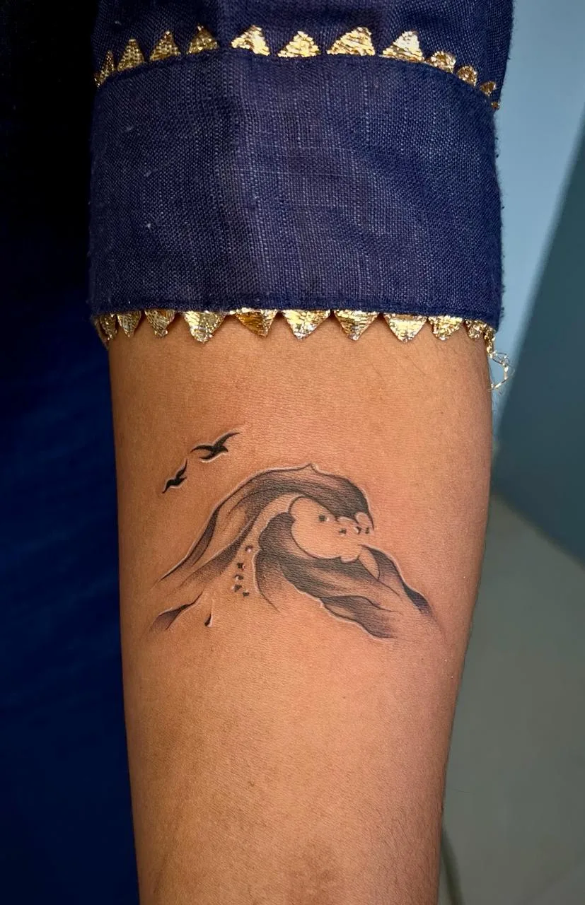 Black Model Tattoo