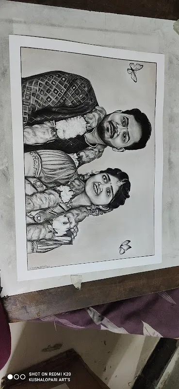 Kushalopari art | pencil portrait | pencil sketch | realistic pencil |oil on canvas |oil painting| Blood art|